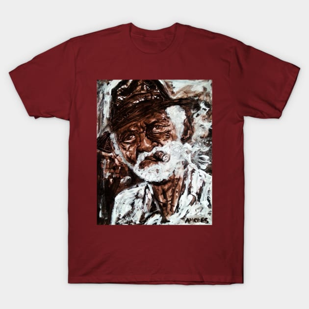 Cigar man T-Shirt by amoxes